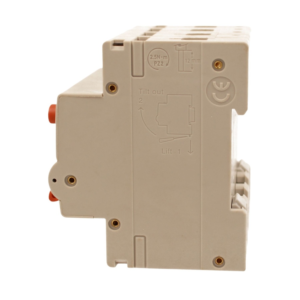 A2ZWORLD RCBO Interruttore Magnetotermico Differenziale Con Doppia Leva Tipo A Curva B 4P 4M 6000A 300mA, Diagnostica Visiva, B32A  AC 400V IP20 IEC61009-1 PL8M4 4P