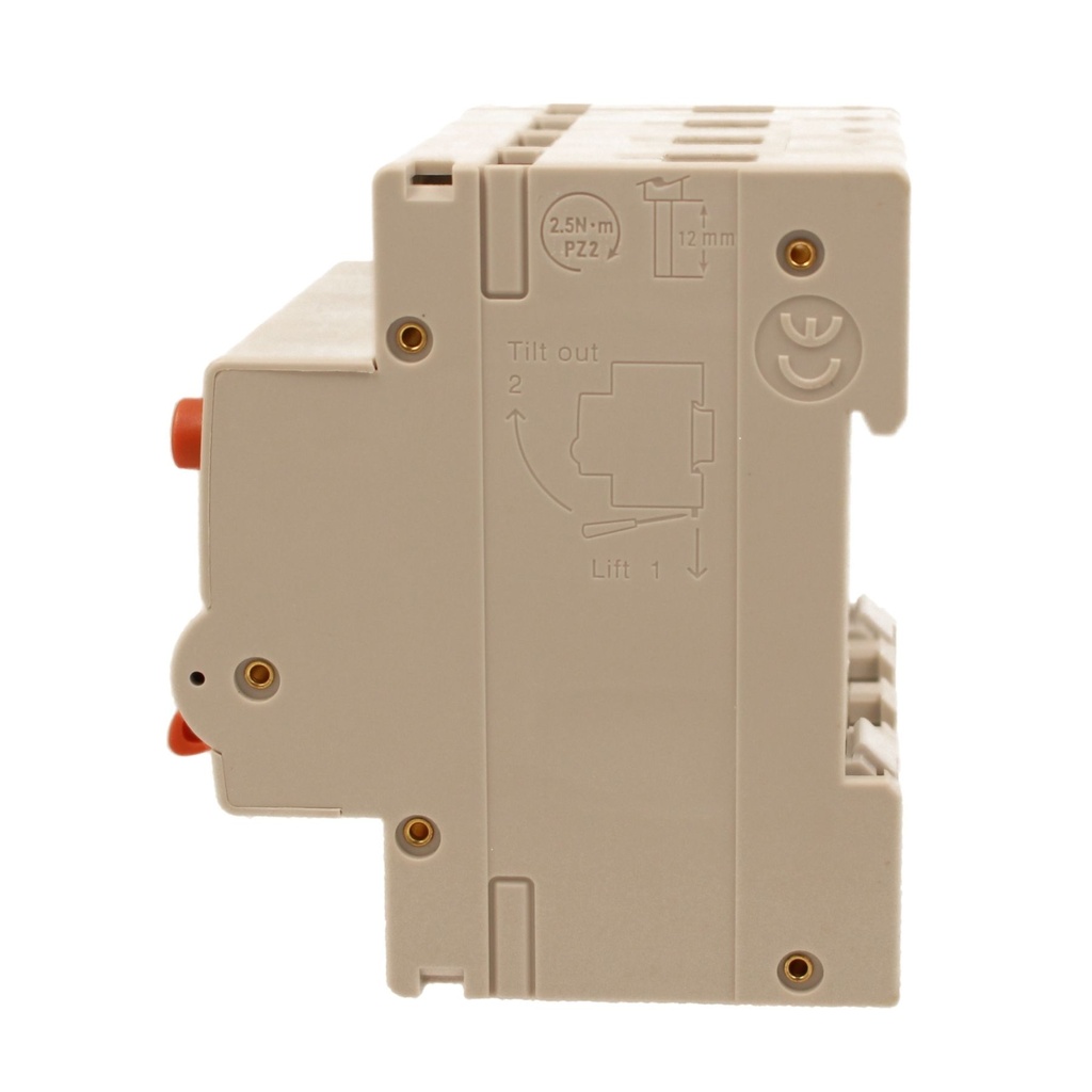 A2ZWORLD RCBO Interruttore Magnetotermico Differenziale Con Doppia Leva Tipo A Curva B 4P 4M 6000A 300mA, Diagnostica Visiva, B40A  AC 400V IP20 IEC61009-1 PL8M4 4P