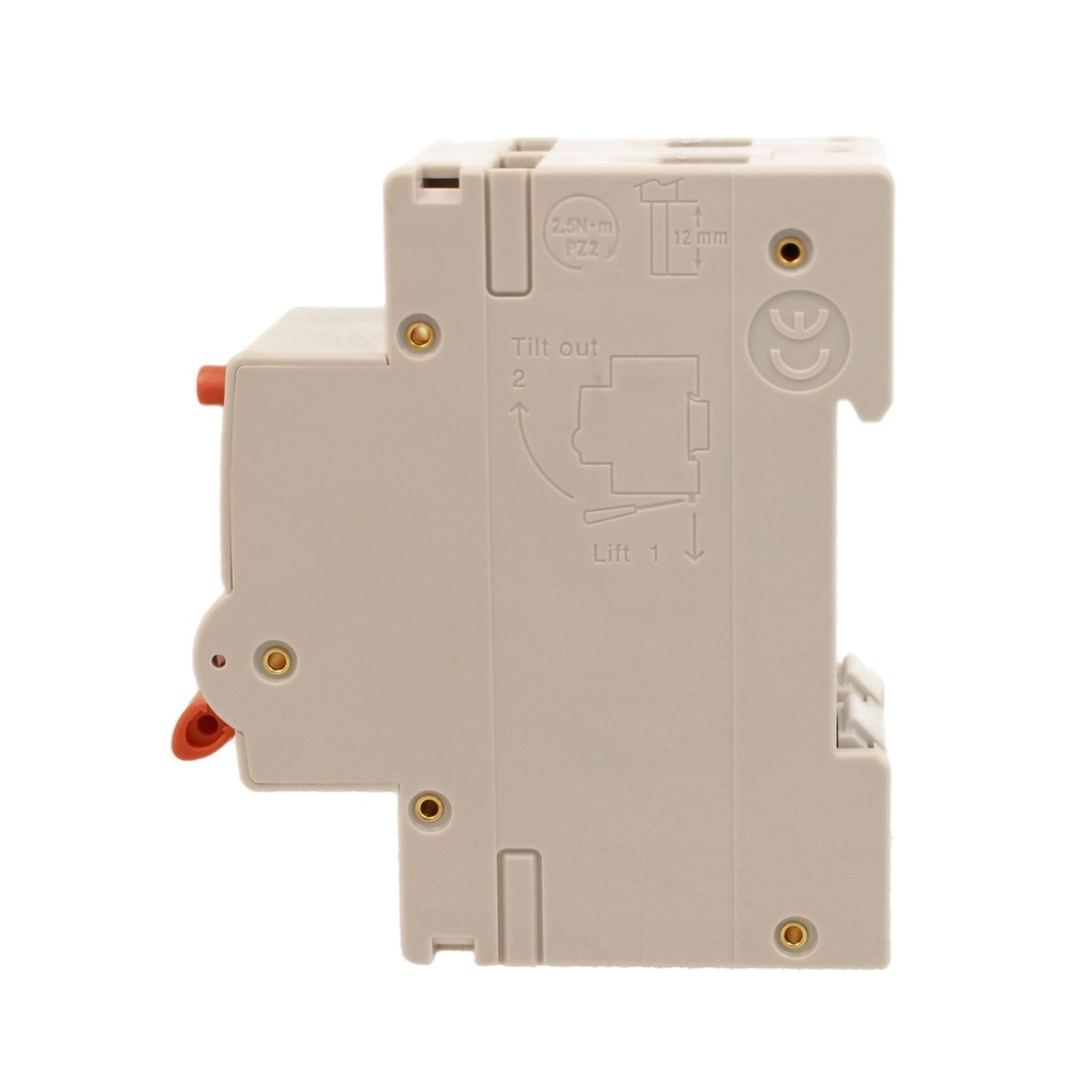 A2ZWORLD RCBO Interruttore Magnetotermico Differenziale Con Doppia Leva Tipo A Curva C 2P 2M 6000A 30mA, Diagnostica Visiva, C6A  AC 230V IP20 IEC61009-1 PL8M2