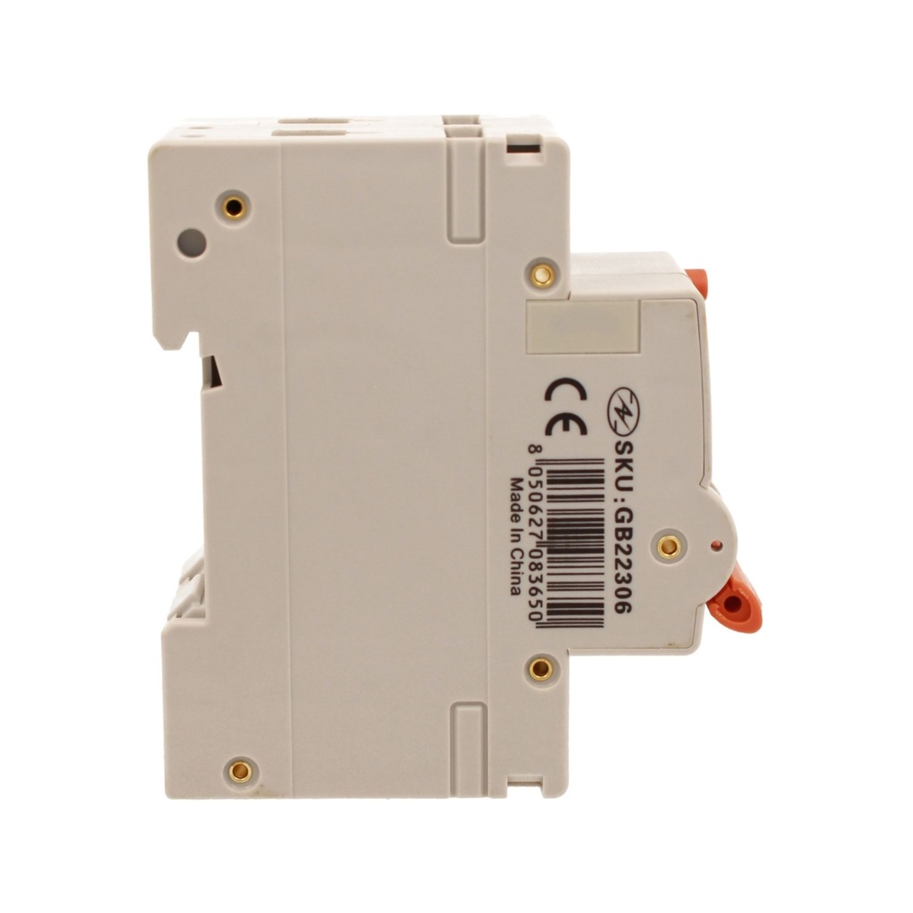A2ZWORLD RCBO Interruttore Magnetotermico Differenziale Con Doppia Leva Tipo A Curva C 2P 2M 6000A 30mA, Diagnostica Visiva, C6A  AC 230V IP20 IEC61009-1 PL8M2