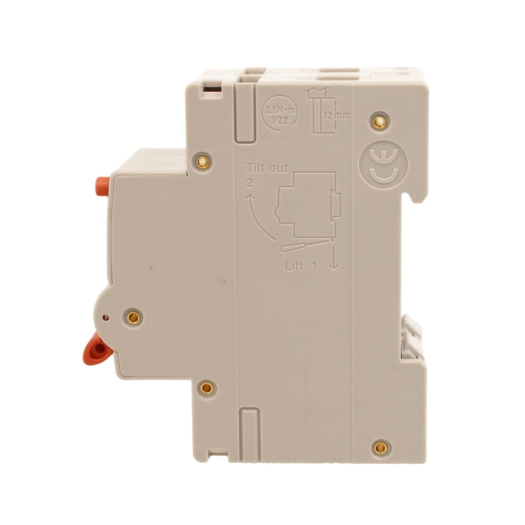 A2ZWORLD RCBO Interruttore Magnetotermico Differenziale Con Doppia Leva Tipo A Curva C 2P 2M 6000A 30mA, Diagnostica Visiva, C10A  AC 230V IP20 IEC61009-1 PL8M2