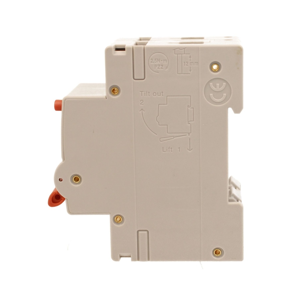 A2ZWORLD RCBO Interruttore Magnetotermico Differenziale Con Doppia Leva Tipo A Curva C 2P 2M 6000A 30mA, Diagnostica Visiva, C16A  AC 230V IP20 IEC61009-1 PL8M2