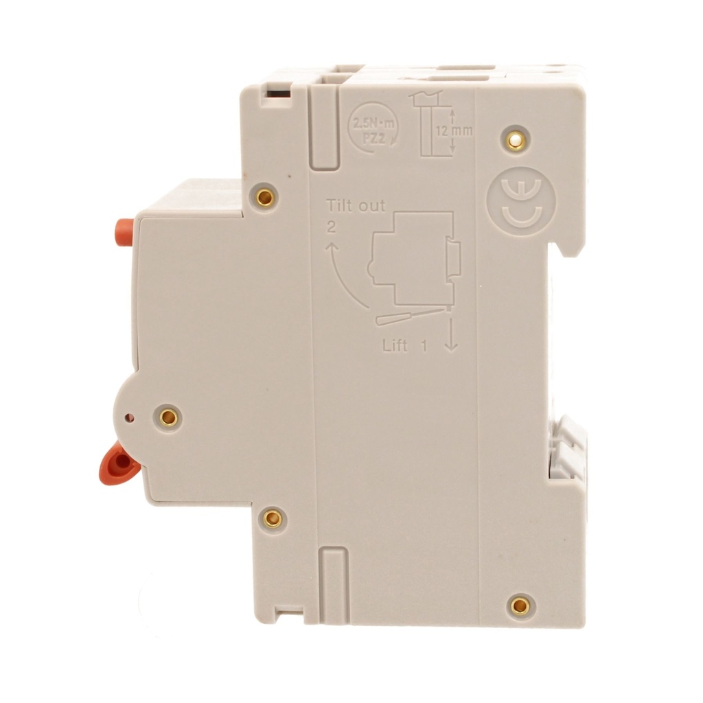A2ZWORLD RCBO Interruttore Magnetotermico Differenziale Con Doppia Leva Tipo A Curva C 2P 2M 6000A 30mA, Diagnostica Visiva, C25A  AC 230V IP20 IEC61009-1 PL8M2 GB65325