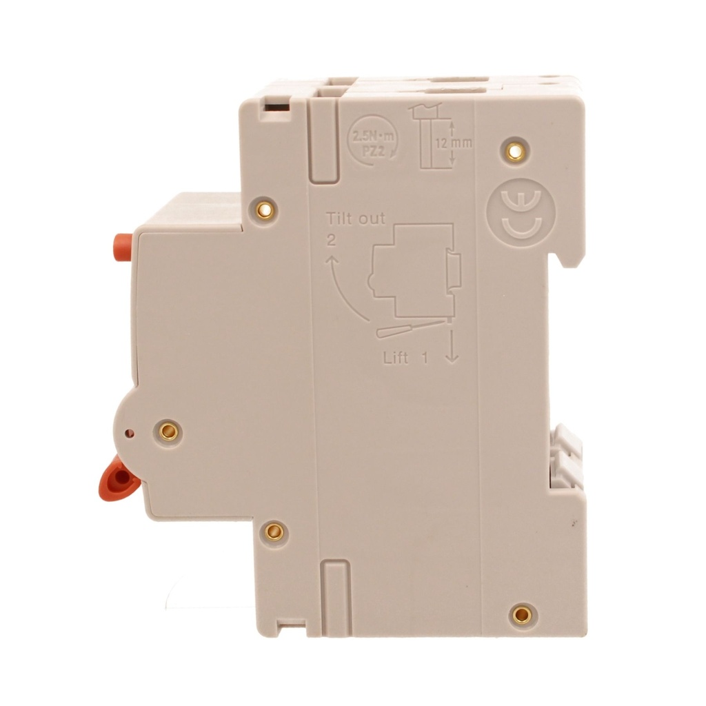 A2ZWORLD RCBO Interruttore Magnetotermico Differenziale Con Doppia Leva Tipo A Curva C 2P 2M 6000A 300mA, Diagnostica Visiva, C6A  AC 230V IP20 IEC61009-1 PL8M2 GB65606