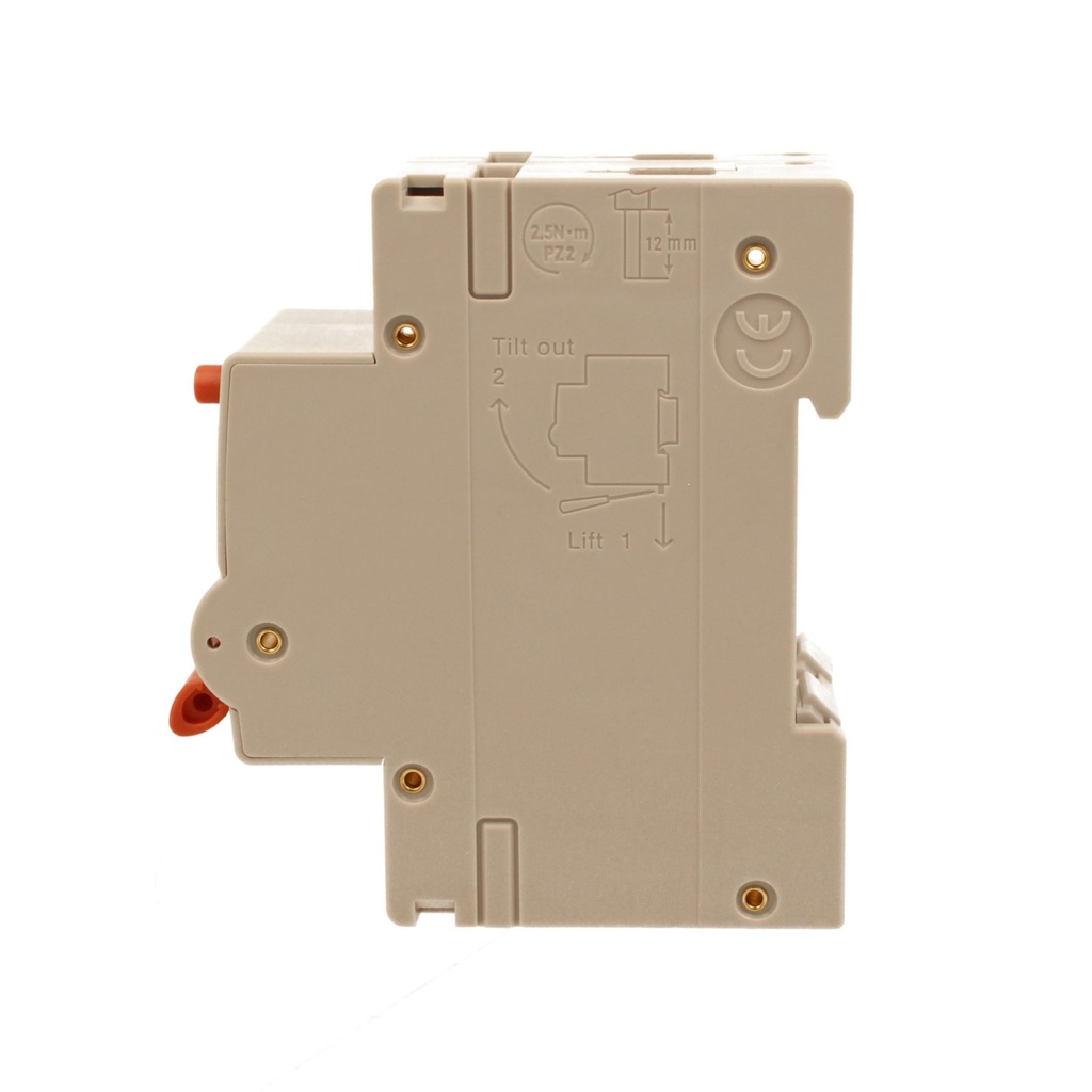 A2ZWORLD RCBO Interruttore Magnetotermico Differenziale Con Doppia Leva Tipo A Curva C 2P 2M 6000A 300mA, Diagnostica Visiva, C32A  AC 230V IP20 IEC61009-1 PL8M2 GB65632