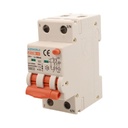 A2ZWORLD RCBO Interruttore Magnetotermico Differenziale Con Doppia Leva Tipo A Curva C 2P 2M 6000A 300mA, Diagnostica Visiva, C40A  AC 230V IP20 IEC61009-1 PL8M2