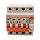 A2ZWORLD RCBO Interruttore Magnetotermico Differenziale Con Doppia Leva Tipo A Curva C 4P 4M 6000A 30mA, Diagnostica Visiva, C10A  AC 400V IP20 IEC61009-1 PL8M4 4P GB66310