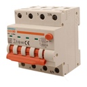 A2ZWORLD RCBO Interruttore Magnetotermico Differenziale Con Doppia Leva Tipo A Curva C 4P 4M 6000A 30mA, Diagnostica Visiva, C10A  AC 400V IP20 IEC61009-1 PL8M4 4P GB66310