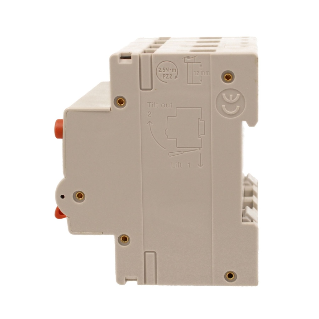 A2ZWORLD RCBO Interruttore Magnetotermico Differenziale Con Doppia Leva Tipo A Curva C 4P 4M 6000A 30mA, Diagnostica Visiva, C10A  AC 400V IP20 IEC61009-1 PL8M4 4P GB66310