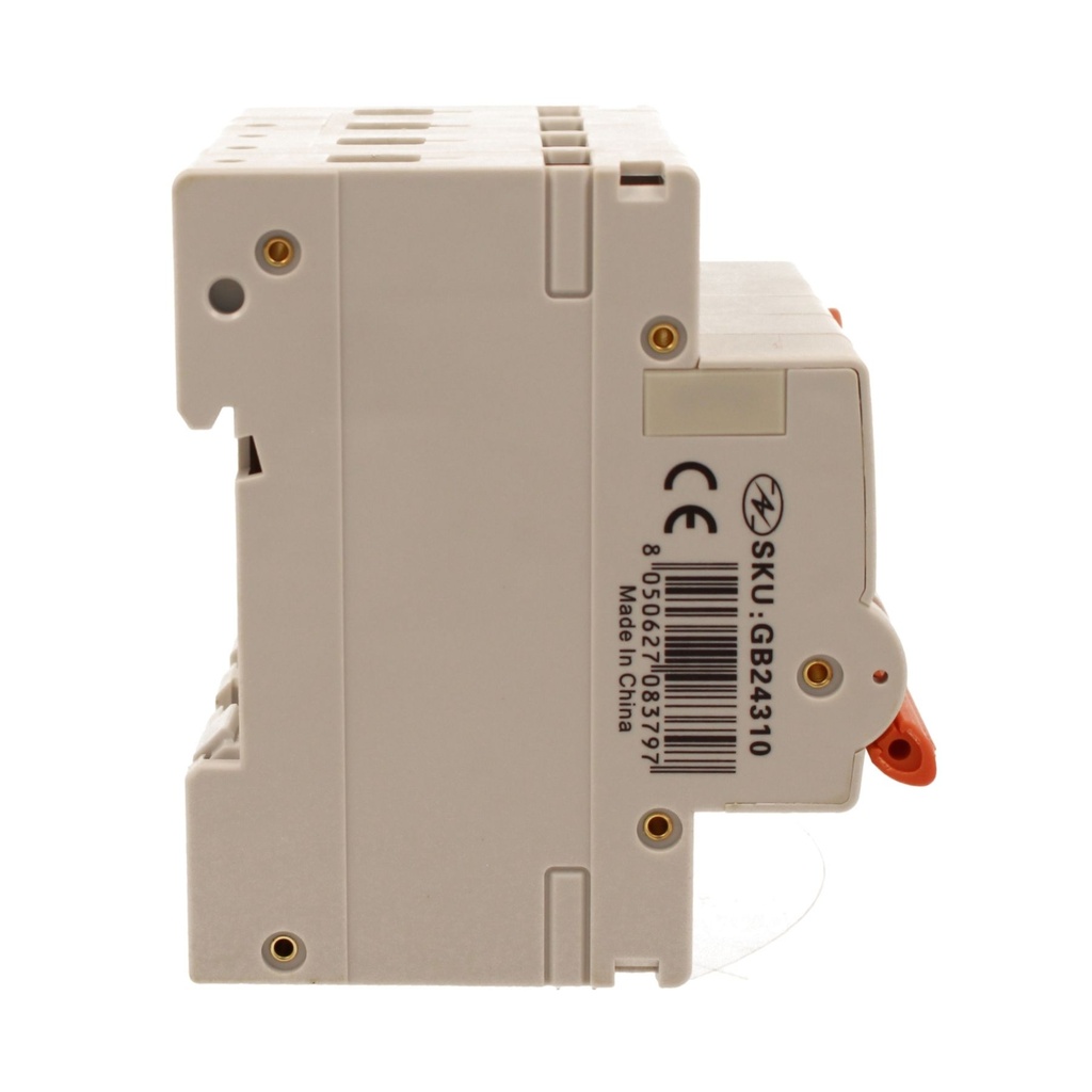 A2ZWORLD RCBO Interruttore Magnetotermico Differenziale Con Doppia Leva Tipo A Curva C 4P 4M 6000A 30mA, Diagnostica Visiva, C10A  AC 400V IP20 IEC61009-1 PL8M4 4P GB66310