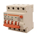 RCBO Interruttore Magnetotermico Differenziale Con Doppia Leva Tipo A Curva C 4P 4M 6000A 30mA, Diagnostica Visiva, C16A  AC 400V IP20 IEC61009-1 PL8M4 4P GB66316