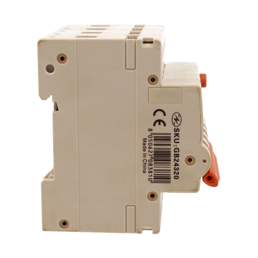 A2ZWORLD RCBO Interruttore Magnetotermico Differenziale Con Doppia Leva Tipo A Curva C 4P 4M 6000A 30mA, Diagnostica Visiva, C20A  AC 400V IP20 IEC61009-1 PL8M4 4P GB66320