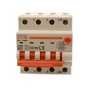A2ZWORLD RCBO Interruttore Magnetotermico Differenziale Con Doppia Leva Tipo A Curva C 4P 4M 6000A 30mA, Diagnostica Visiva, C25A  AC 400V IP20 IEC61009-1 PL8M4 4P GB66325