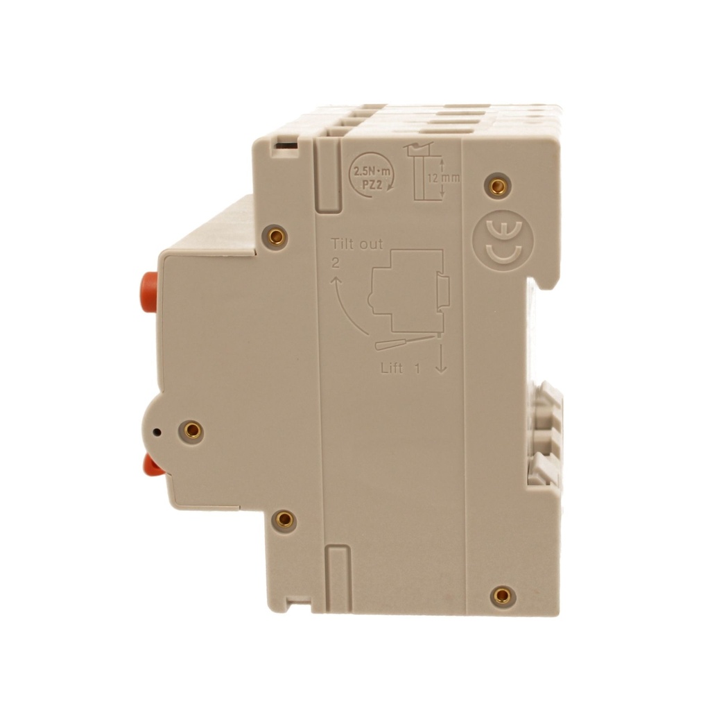 A2ZWORLD RCBO Interruttore Magnetotermico Differenziale Con Doppia Leva Tipo A Curva C 4P 4M 6000A 30mA, Diagnostica Visiva, C25A  AC 400V IP20 IEC61009-1 PL8M4 4P GB66325