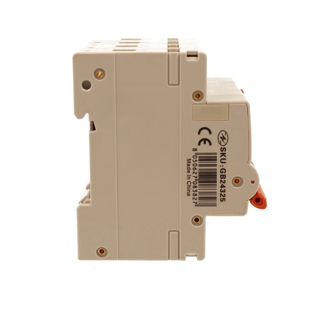 A2ZWORLD RCBO Interruttore Magnetotermico Differenziale Con Doppia Leva Tipo A Curva C 4P 4M 6000A 30mA, Diagnostica Visiva, C25A  AC 400V IP20 IEC61009-1 PL8M4 4P GB66325