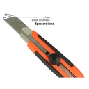 Taglierino Cutter Professionale 25mm Rotella Bloccalama e Calamita Magnetica