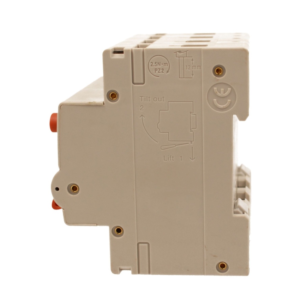 A2ZWORLD RCBO Interruttore Magnetotermico Differenziale Con Doppia Leva Tipo A Curva C 4P 4M 6000A 30mA, Diagnostica Visiva, C32A  AC 400V IP20 IEC61009-1 PL8M4 4P GB66332