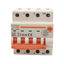 A2ZWORLD RCBO Interruttore Magnetotermico Differenziale Con Doppia Leva Tipo A Curva C 4P 4M 6000A 30mA, Diagnostica Visiva, C40A  AC 400V IP20 IEC61009-1 PL8M4 4P GB66340