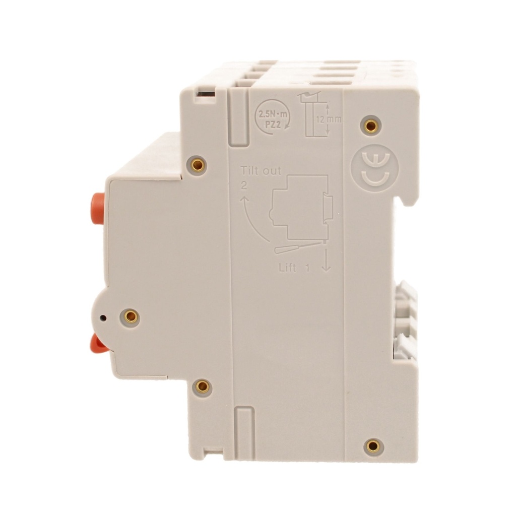 A2ZWORLD RCBO Interruttore Magnetotermico Differenziale Con Doppia Leva Tipo A Curva C 4P 4M 6000A 300mA, Diagnostica Visiva, C10A  AC 400V IP20 IEC61009-1 PL8M4 4P GB66610