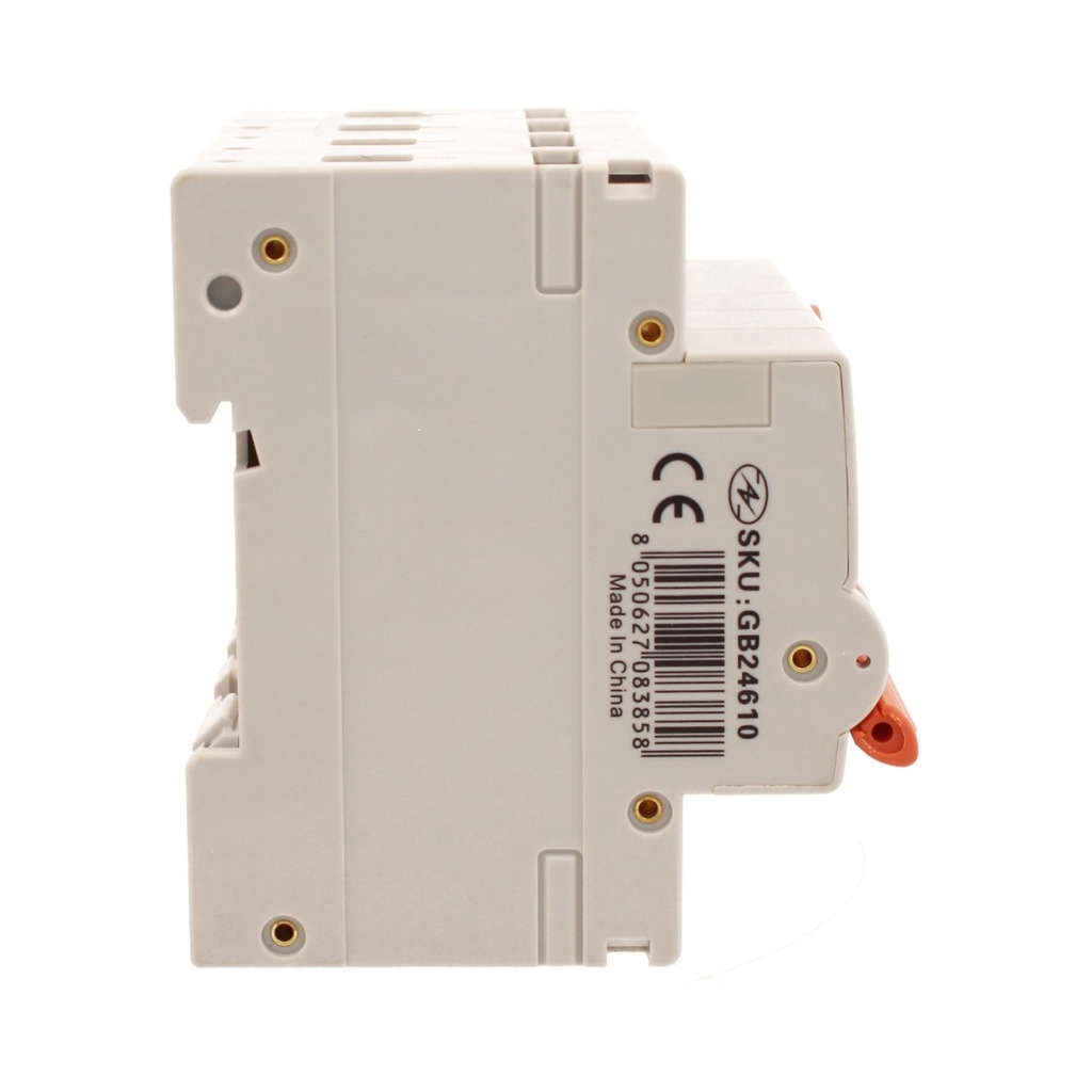 A2ZWORLD RCBO Interruttore Magnetotermico Differenziale Con Doppia Leva Tipo A Curva C 4P 4M 6000A 300mA, Diagnostica Visiva, C10A  AC 400V IP20 IEC61009-1 PL8M4 4P GB66610