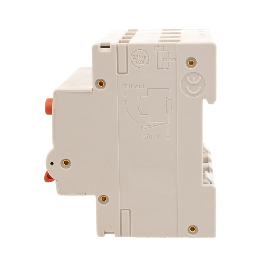 A2ZWORLD RCBO Interruttore Magnetotermico Differenziale Con Doppia Leva Tipo A Curva C 4P 4M 6000A 300mA, Diagnostica Visiva, C16A  AC 400V IP20 IEC61009-1 PL8M4 4P GB66616