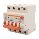 A2ZWORLD RCBO Interruttore Magnetotermico Differenziale Con Doppia Leva Tipo A Curva C 4P 4M 6000A 300mA, Diagnostica Visiva, C20A  AC 400V IP20 IEC61009-1 PL8M4 4P GB66620