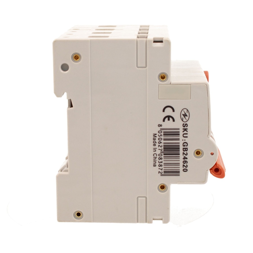 A2ZWORLD RCBO Interruttore Magnetotermico Differenziale Con Doppia Leva Tipo A Curva C 4P 4M 6000A 300mA, Diagnostica Visiva, C20A  AC 400V IP20 IEC61009-1 PL8M4 4P GB66620