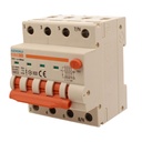 A2ZWORLD RCBO Interruttore Magnetotermico Differenziale Con Doppia Leva Tipo A Curva C 4P 4M 6000A 300mA, Diagnostica Visiva, C32A  AC 400V IP20 IEC61009-1 PL8M4 4P GB66632