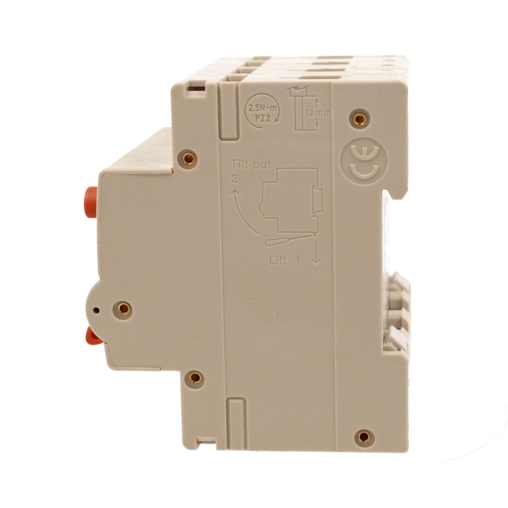 A2ZWORLD RCBO Interruttore Magnetotermico Differenziale Con Doppia Leva Tipo A Curva C 4P 4M 6000A 300mA, Diagnostica Visiva, C32A  AC 400V IP20 IEC61009-1 PL8M4 4P GB66632