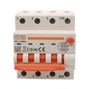 A2ZWORLD RCBO Interruttore Magnetotermico Differenziale Con Doppia Leva Tipo A Curva C 4P 4M 6000A 300mA, Diagnostica Visiva, C40A  AC 400V IP20 IEC61009-1 PL8M4 4P GB66640