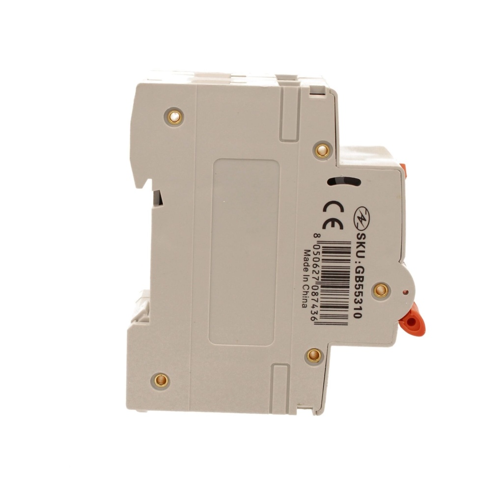 A2ZWORLD RCBO Doppia Leva, Interruttore Magnetotermico Differenziale Tipo AC Curva C 1P+N 2M 6000A 30mA C10A AC 230V IP20 IEC61009-1 PL8HM