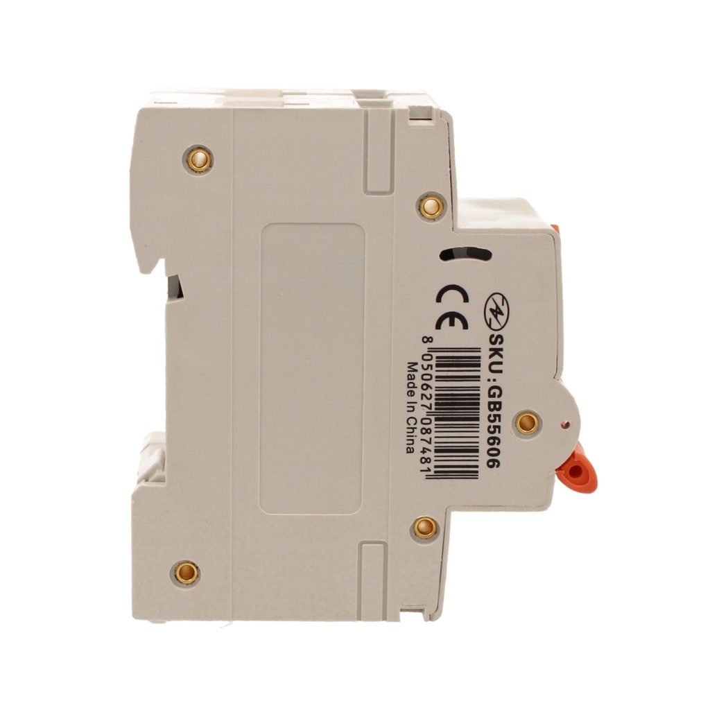 A2ZWORLD RCBO Doppia Leva, Interruttore Magnetotermico Differenziale Tipo AC Curva C 1P+N 2M 6000A 300mA C6A AC 230V IP20 IEC61009-1 PL8HM