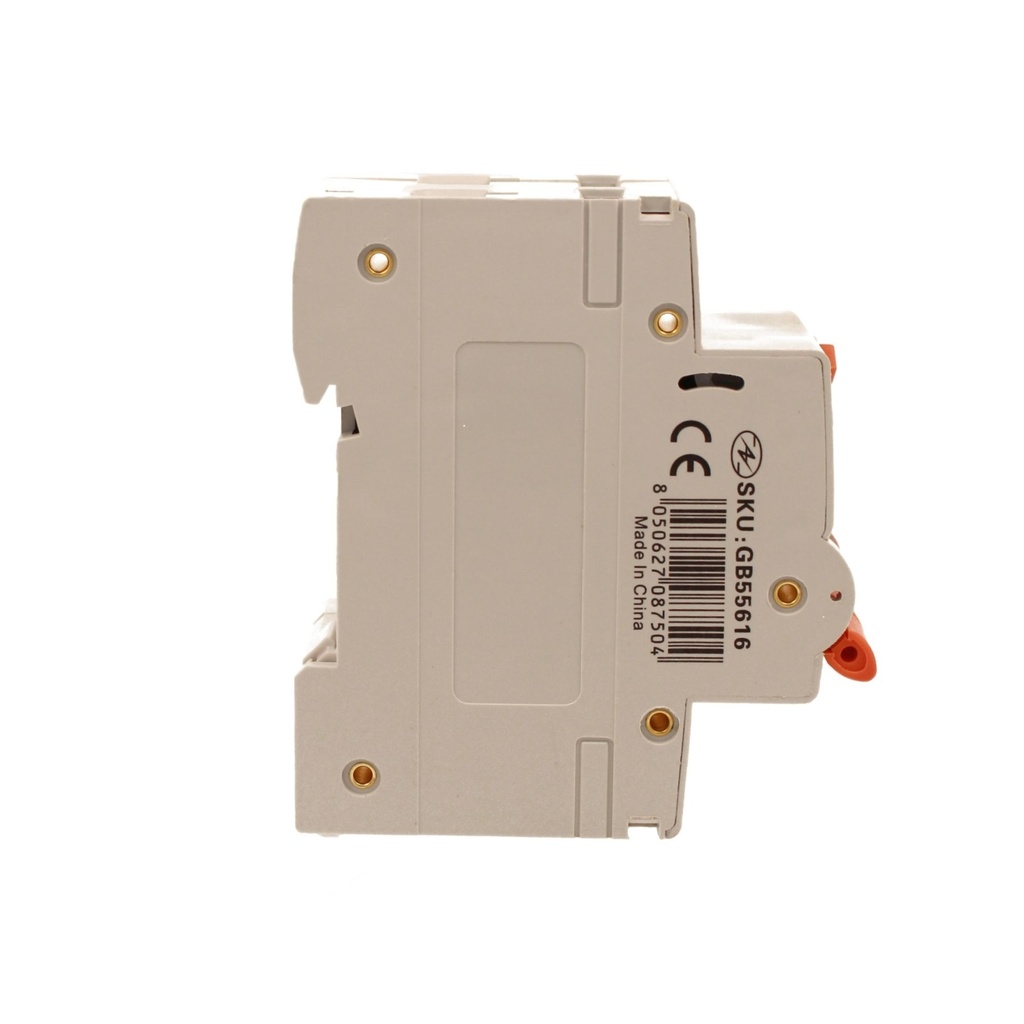 A2ZWORLD RCBO Doppia Leva, Interruttore Magnetotermico Differenziale Tipo AC Curva C 1P+N 2M 6000A 300mA C16A AC 230V IP20 IEC61009-1 PL8HM
