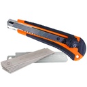 Taglierino Cutter Professionale 18mm + 5 Lama di Ricambio Con Anello Di Fissaggio