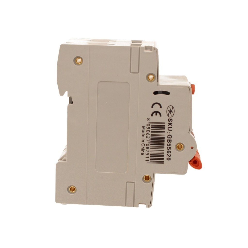 A2ZWORLD RCBO Doppia Leva, Interruttore Magnetotermico Differenziale Tipo AC Curva C 1P+N 2M 6000A 300mA C20A AC 230V IP20 IEC61009-1 PL8HM