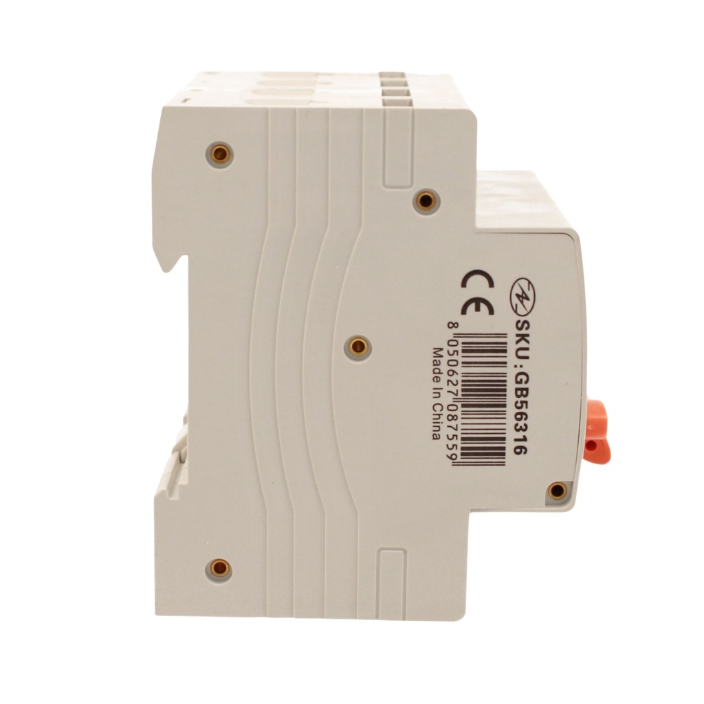 A2ZWORLD RCBO Interruttore Magnetotermico Differenziale Tipo AC Curva C 3P+N 4M 6000A 30mA C16A AC 400V IP20 IEC61009-1 PL8M4