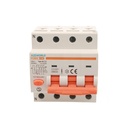 A2ZWORLD RCBO Interruttore Magnetotermico Differenziale Tipo AC Curva C 3P+N 4M 6000A 30mA C40A AC 400V IP20 IEC61009-1 PL8M4