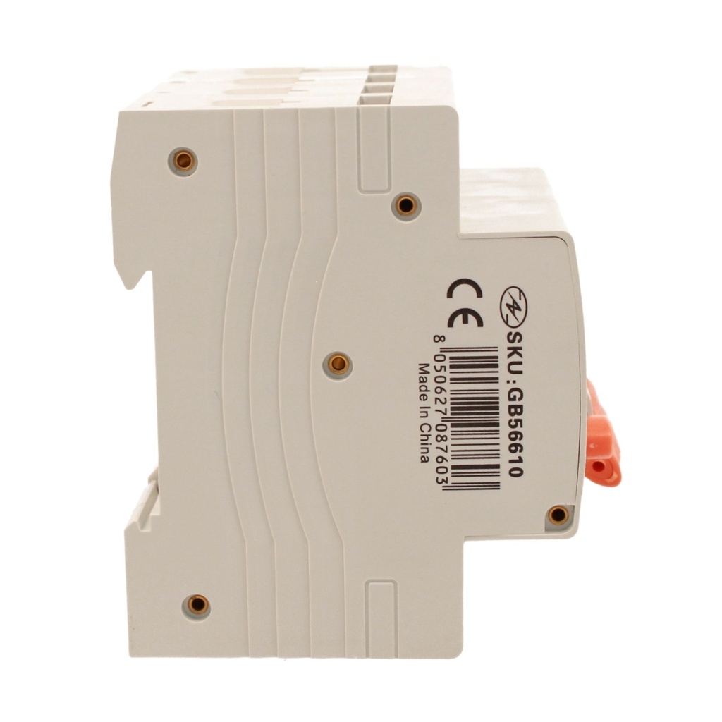 A2ZWORLD RCBO Interruttore Magnetotermico Differenziale Tipo AC Curva C 3P+N 4M 6000A 300mA C10A AC 400V IP20 IEC61009-1 PL8M4