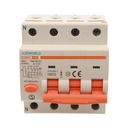 A2ZWORLD RCBO Interruttore Magnetotermico Differenziale Tipo AC Curva C 3P+N 4M 6000A 300mA C16A AC 400V IP20 IEC61009-1 PL8M4