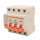 A2ZWORLD RCBO Interruttore Magnetotermico Differenziale Tipo AC Curva C 3P+N 4M 6000A 300mA C20A AC 400V IP20 IEC61009-1 PL8M4