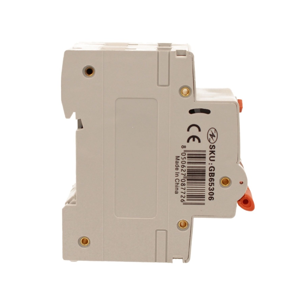 A2ZWORLD RCBO Doppia Leva, Interruttore Magnetotermico Differenziale Tipo A Curva C 1P+N 2M 6000A 30mA C6A AC 230V IP20 IEC61009-1 PL8HM