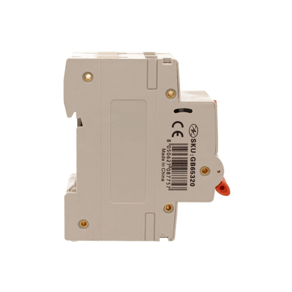 A2ZWORLD RCBO Doppia Leva, Interruttore Magnetotermico Differenziale Tipo A Curva C 1P+N 2M 6000A 30mA C20A AC 230V IP20 IEC61009-1 PL8HM