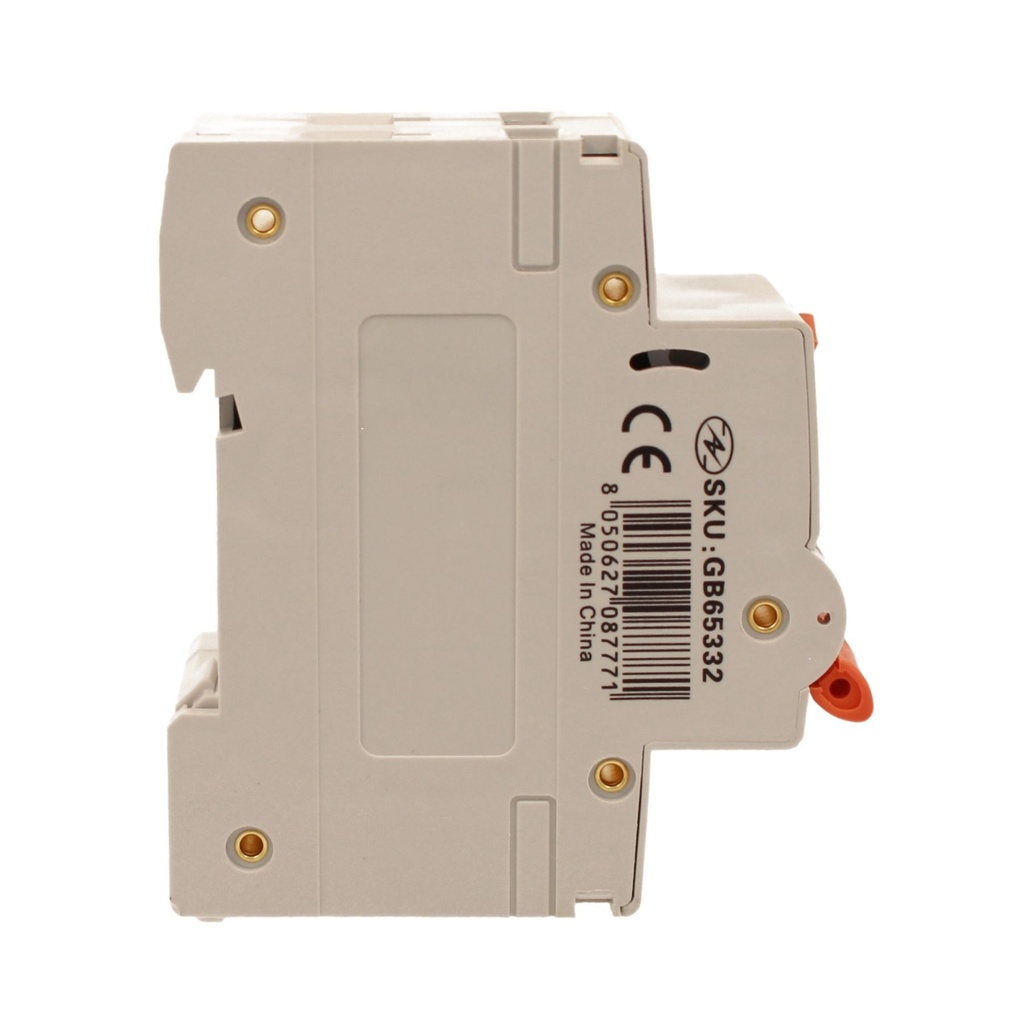 A2ZWORLD RCBO Doppia Leva, Interruttore Magnetotermico Differenziale Tipo A Curva C 1P+N 2M 6000A 30mA C32A AC 230V IP20 IEC61009-1 PL8HM