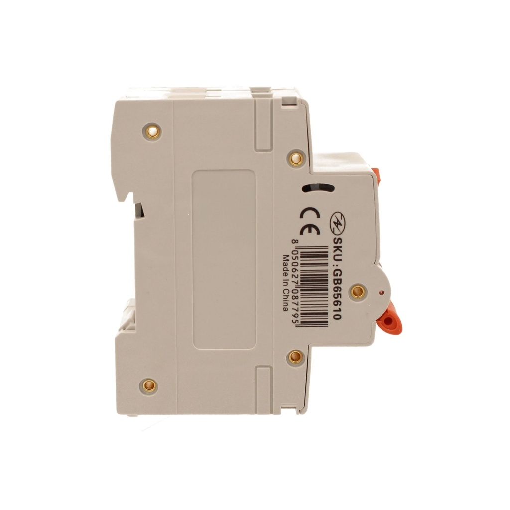 RCBO Doppia Leva, Interruttore Magnetotermico Differenziale Tipo A Curva C 1P+N 2M 6000A 300mA C10A AC 230V IP20 IEC61009-1 PL8HM