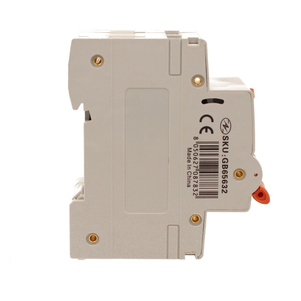 A2ZWORLD RCBO Doppia Leva, Interruttore Magnetotermico Differenziale Tipo A Curva C 1P+N 2M 6000A 300mA C32A AC 230V IP20 IEC61009-1 PL8HM