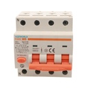 A2ZWORLD RCBO Interruttore Magnetotermico Differenziale Tipo A Curva C 3P+N 4M 6000A 30mA C16A AC 400V IP20 IEC61009-1 PL8M4