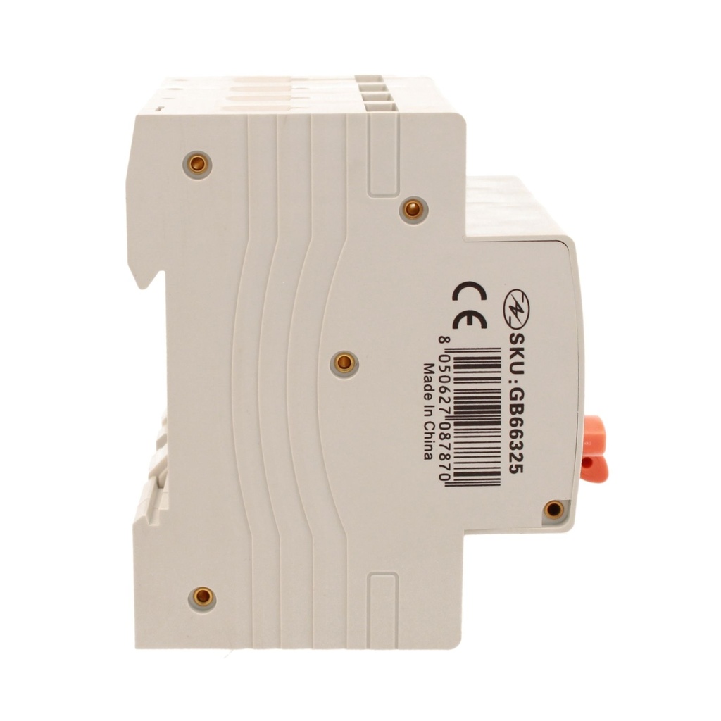 RCBO Interruttore Magnetotermico Differenziale Tipo A Curva C 3P+N 4M 6000A 30mA C25A AC 400V IP20 IEC61009-1 PL8M4