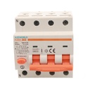 A2ZWORLD RCBO Interruttore Magnetotermico Differenziale Tipo A Curva C 3P+N 4M 6000A 30mA C32A AC 400V IP20 IEC61009-1 PL8M4