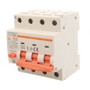 RCBO Interruttore Magnetotermico Differenziale Tipo A Curva C 3P+N 4M 6000A 30mA C32A AC 400V IP20 IEC61009-1 PL8M4