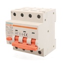 A2ZWORLD RCBO Interruttore Magnetotermico Differenziale Tipo A Curva C 3P+N 4M 6000A 30mA C40A AC 400V IP20 IEC61009-1 PL8M4